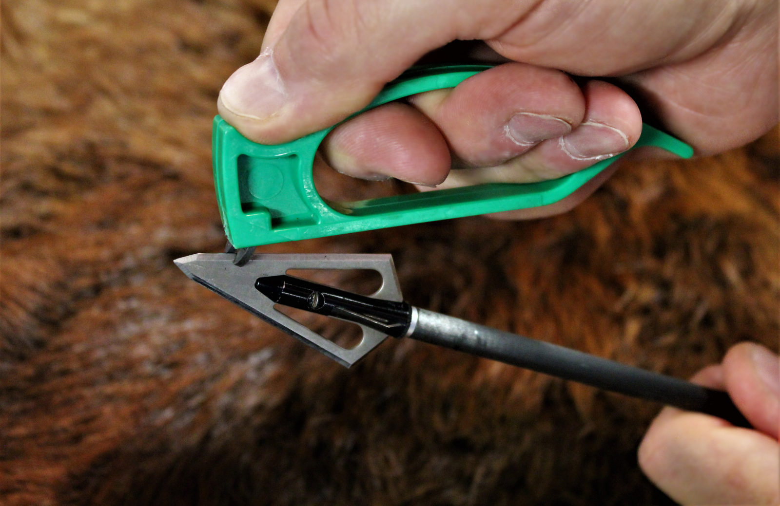 Imagen de una punta de flecha afilada