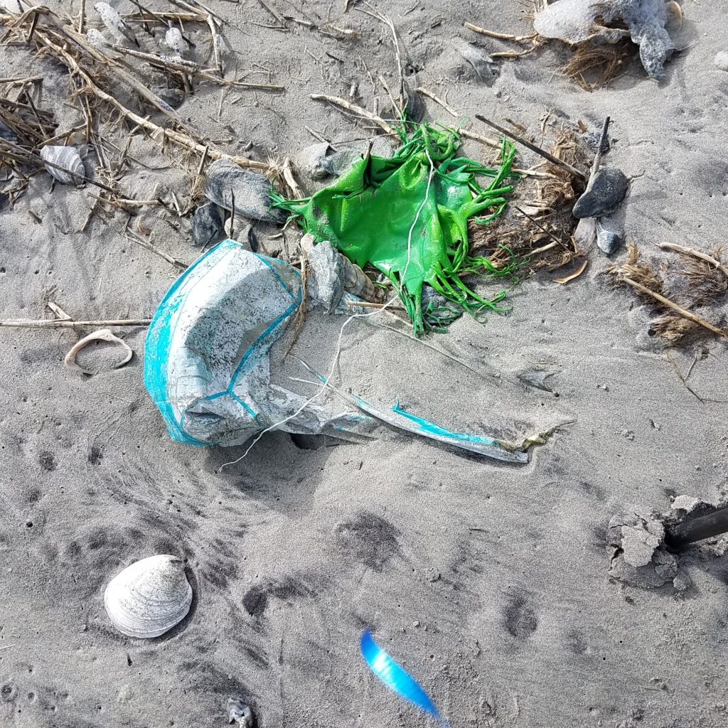 Una imagen de dos globos que, cuando están en el agua, pierden su color y pueden confundirse con medusas que dañan a los animales marinos