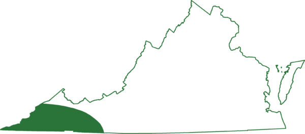 Mapa de la cordillera de la salamandra de montaña negra