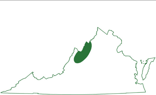 Mapa de distribución de salamandra de pomo de vaca haga clic para abrir