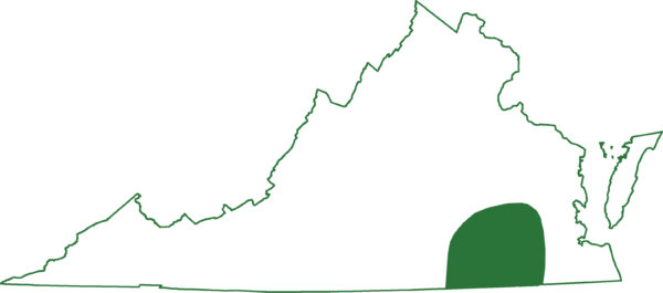 Mapa del área de distribución de la marejada enana