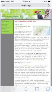 amjv.org y la página de información del bloque de encuestas de observación de aves