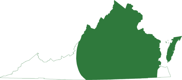 La rana grillo del norte se encuentra en toda la región más oriental de Virginia