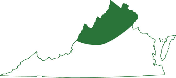 La salamandra septentrional de dos líneas se encuentra en la región septentrional de los Apalaches de Virginia