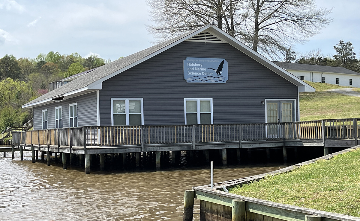 Una imagen del Criadero y Centro de Ciencias Marinas Mattaponi; Tomado de un barco