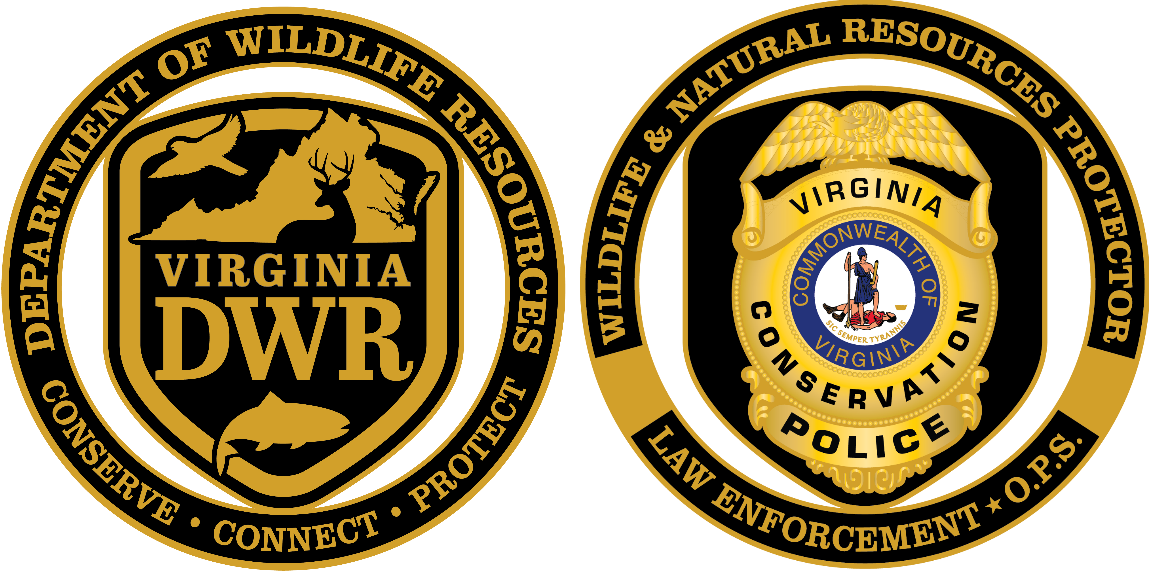 Una representación gráfica de una moneda de desafío que dice: Protector de la Vida Silvestre y los Recursos Naturales