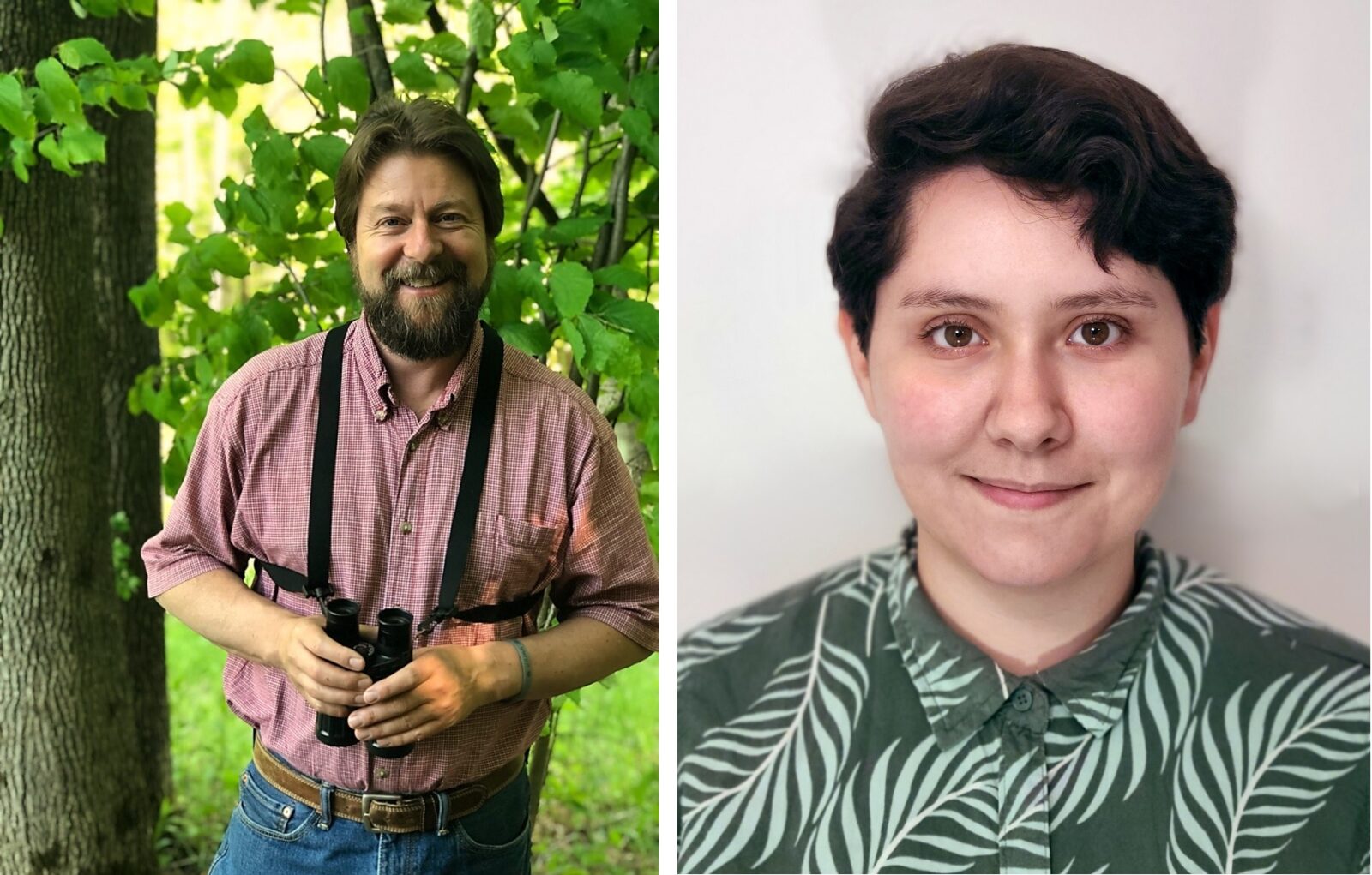 Dos fotos de los relatos del autor de la especie