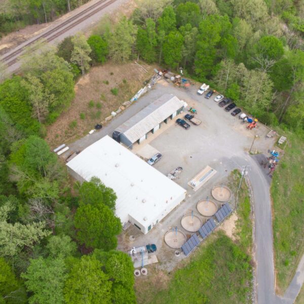 Vista aérea de la incubadora Vic Thomas