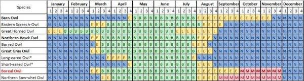 Imagen del informe del código de cría de búhos