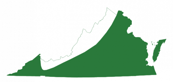Mapa del área de distribución de la rana arborícola gris de Cope