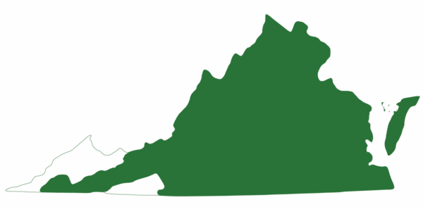 La tortuga pintada oriental se encuentra en la mayor parte de Virginia