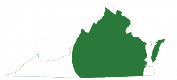 Mapa del área de distribución de la rana arborícola grillo oriental