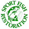 Logotipo de restauración de peces deportivos